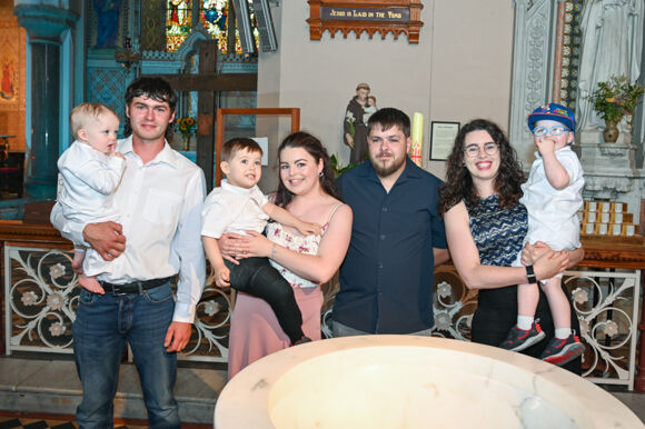 Baptism of baby Daniel David Moloney, Shannonvale, at Clonakilty Parish Church