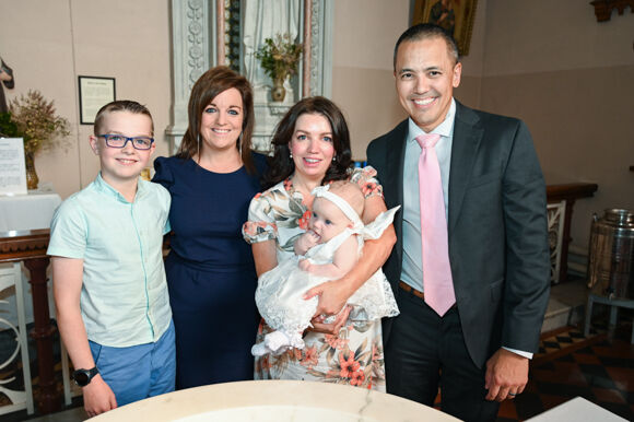 Baptism of baby Seona Jean Antezzo at Clonakilty Parish Church