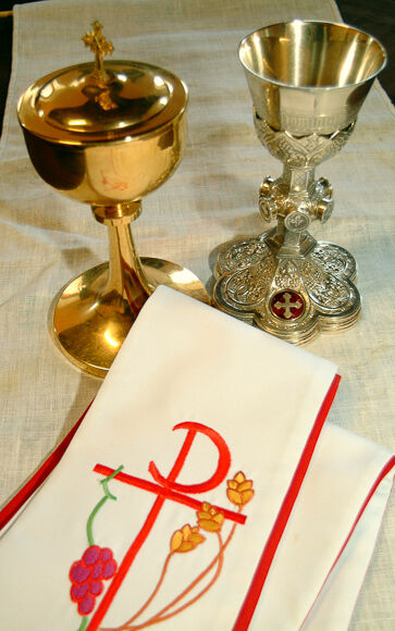 At Holy Communion, we receive the Body and Blood of Jesus
