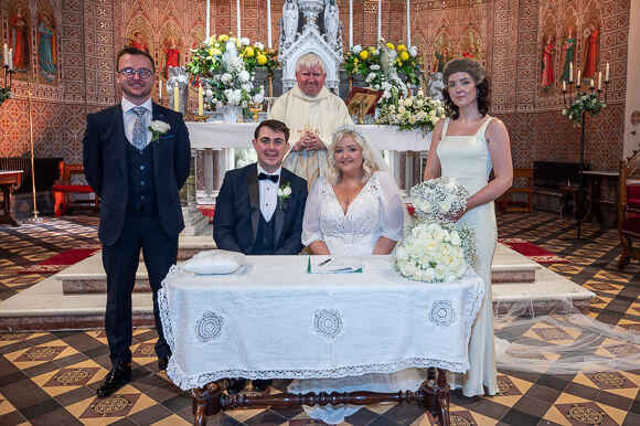 Niall and Ciara at their wedding in Clonakilty