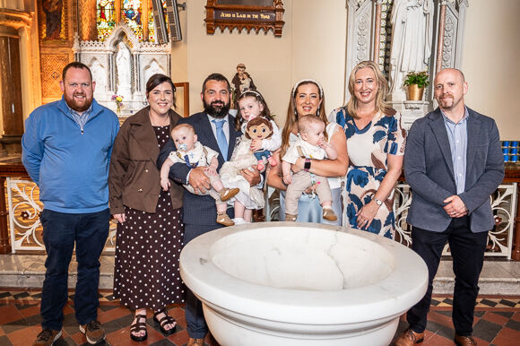 Clonakilty Parish welcomes into the Christian community twin brothers James Joseph and Michael Paul Keohane, Forest Glen, Lyre, Clonakilty.