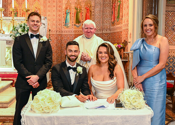 Marriage of Kirsti O'Flynn and Sam Jermyn, both from Crosshaven Parish, at Clonakilty Parish Church.