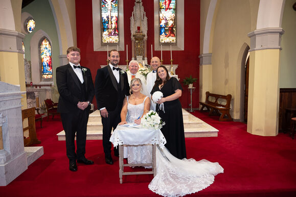 Kirsten Coker, Farranree, Cork and David Jennings, Desert, Clonakilty at Sacred Heart Church, Darrara.