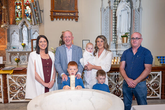 Baby Shay Jason Collins, Lackenalooha, Clonakilty, who was baptised at Clonakilty Parish Church.