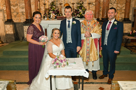 Marriage of Louise McCarthy, Ovens and Ciarán Woods, Ballionacarriga, at St. Mary's Church, Rossmore