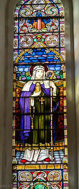 St. Brigid window - St. Peter's Church, Carraigfada